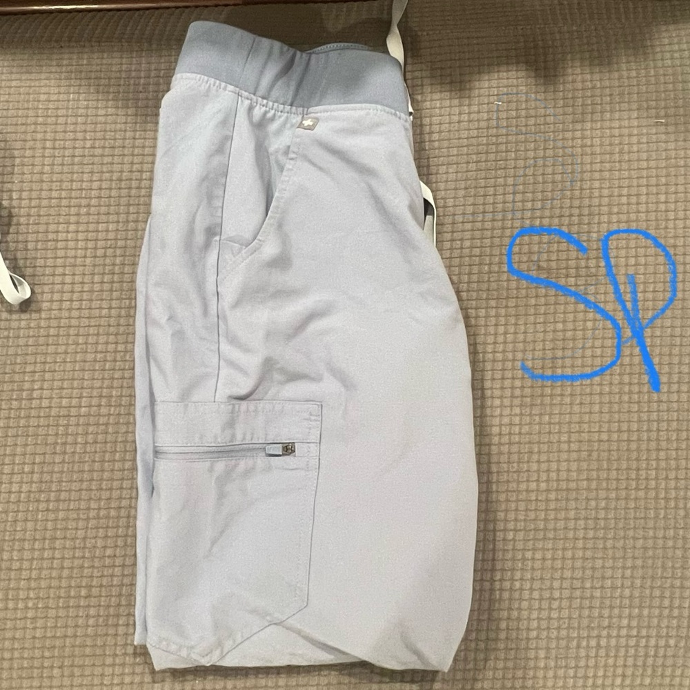 FIGS dusty blue Zamora joggers